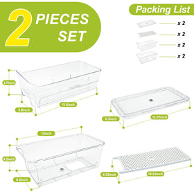 Brippo freezer storage tray provides versatile, compact organization.