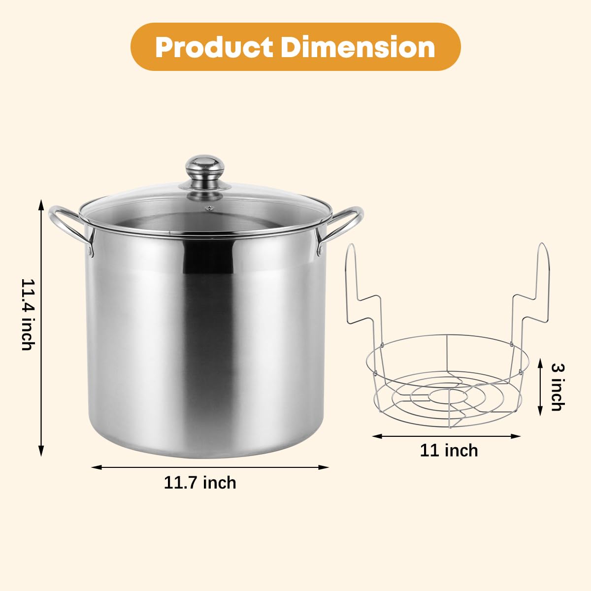 BriSunshine canning tools set includes funnel, tongs, spoon, lid lifter, jar wrench, and lifter.