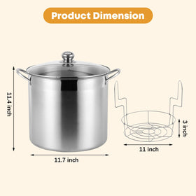 BriSunshine canning tools set includes funnel, tongs, spoon, lid lifter, jar wrench, and lifter.