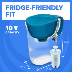 Brita BPA-free construction ensures safe-tasting water from tap sources.