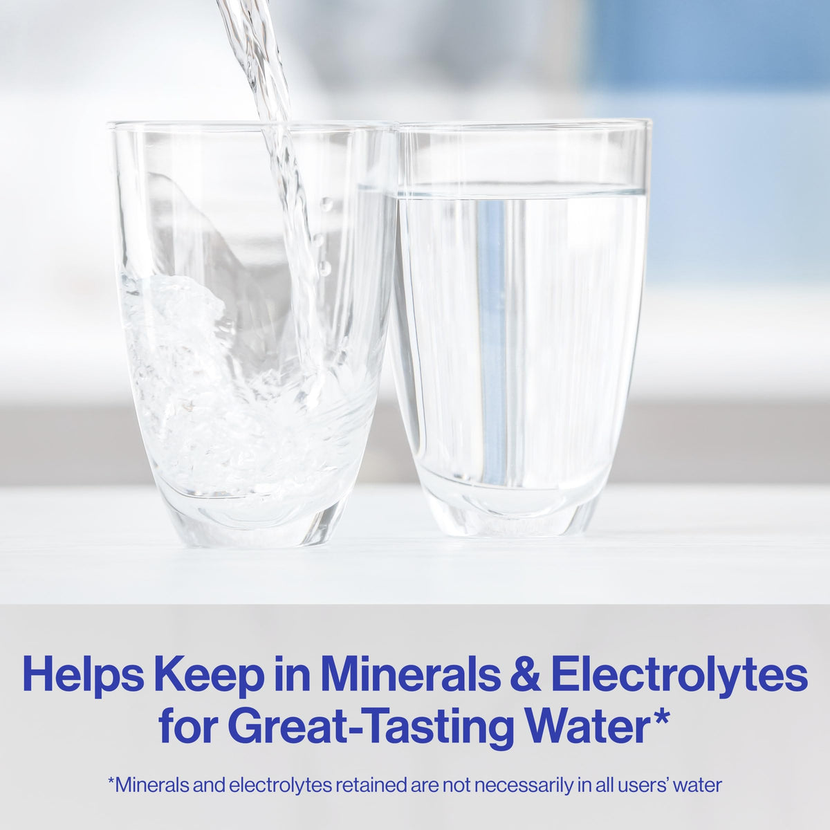BRITA Elite reduces chlorine, improving taste and odor in tap water.
