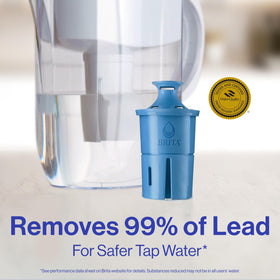 BRITA Everyday Elite pitcher lid open for easy filling and quick refills