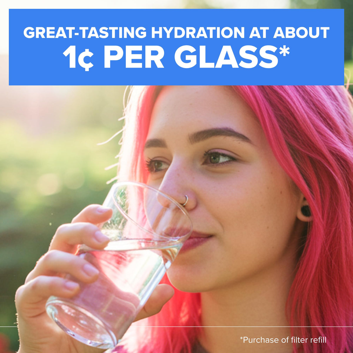 Brita standard filter pack, includes one filter for cleaner-tasting water.