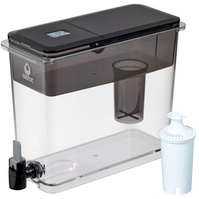 Dispenser spout pouring water into a glass for quick everyday use