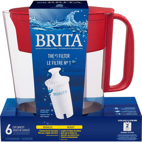 Brita pour-spout design ensures smooth, controlled pours.