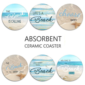 Britimes coasters protect surfaces while elevating bar and dining room decor.