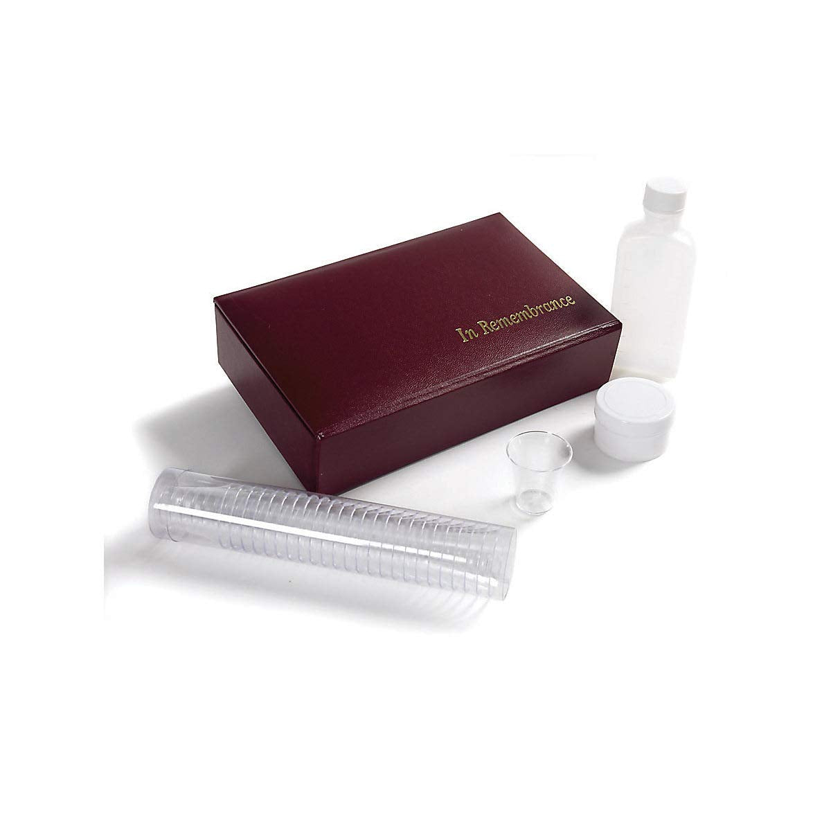 Broadman juice bottle 3oz detail for precise portions during communion.