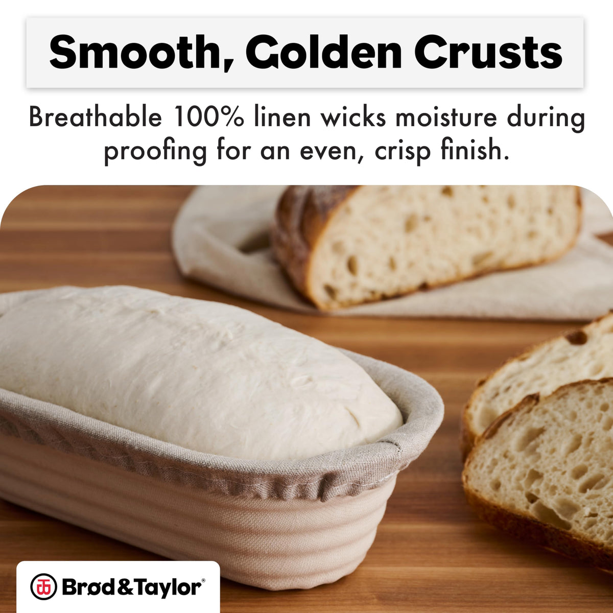 Brod & Taylor Banneton Liner offers reliable release for high-hydration doughs.