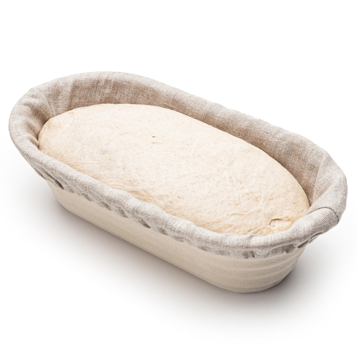 Brod & Taylor Batard Banneton Liner in natural linen for smooth, even proofing.