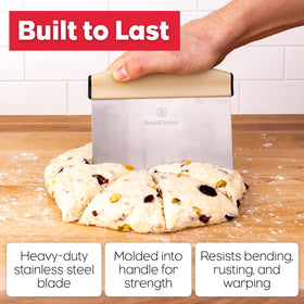 Brod and Taylor bench knife ideal for slicing, dividing, and smoothing pastry dough.