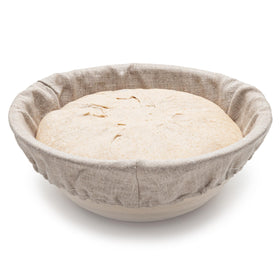 Brod & Taylor Boule Banneton Liner in natural linen for breathable moisture management.