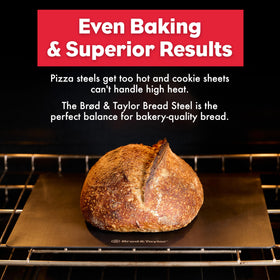 Brod & Taylor Bread Steel Max lightweight, easy handling for in-oven use.