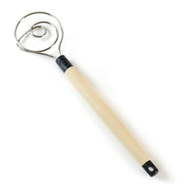 Brod & Taylor dough whisk in action blending heavy doughs smoothly.