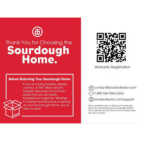 Brod & Taylor Sourdough Home easy to clean with simple care.