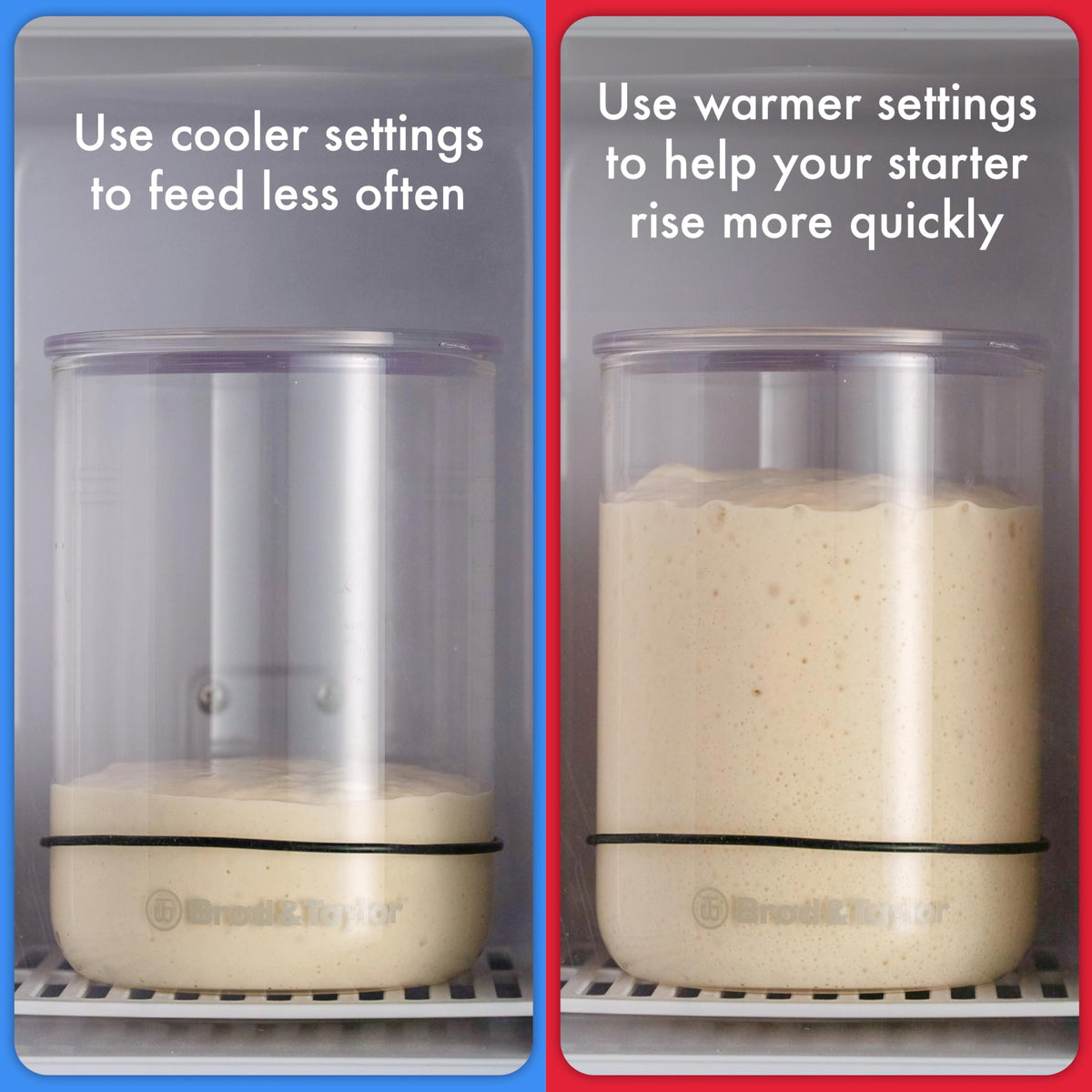 Brod & Taylor Sourdough Home easy release reduces sticking during removal.