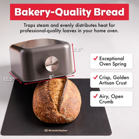Brod & Taylor Ultralight Baking Shell in oven shows even heat distribution.