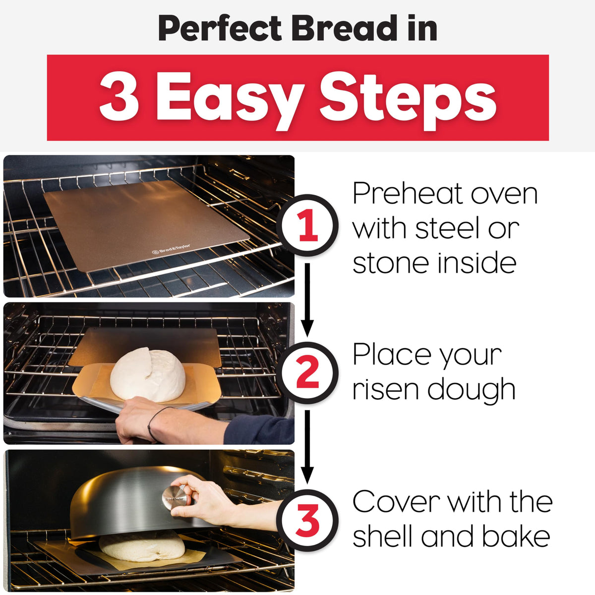 Brod & Taylor Ultralight Baking Shell no preheat convenience for faster baking.