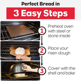 Brod & Taylor Ultralight Baking Shell no preheat convenience for faster baking.