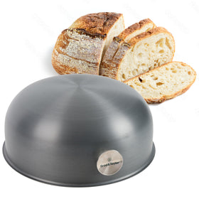 Brod & Taylor Ultralight Baking Shell for sourdough boule setup and steam baking.