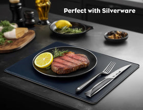 BRODARK steak knives on a dining table showcase modern kitchen style