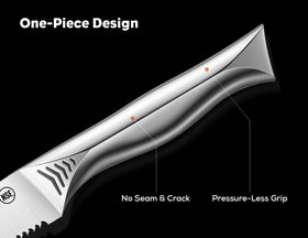 BRODARK stainless steel blades resist rust and weather daily kitchen use