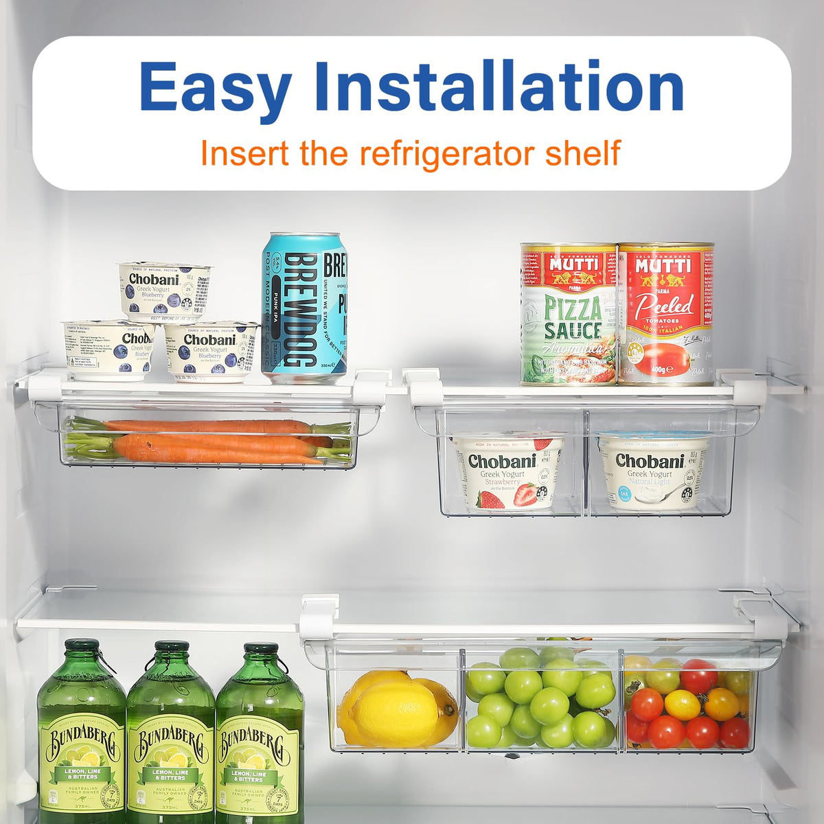 Bronkeeper space-saving design maximizes under-shelf storage.