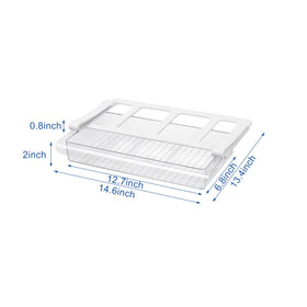 Bronkeeper under-shelf drawer slides smoothly for easy item retrieval.