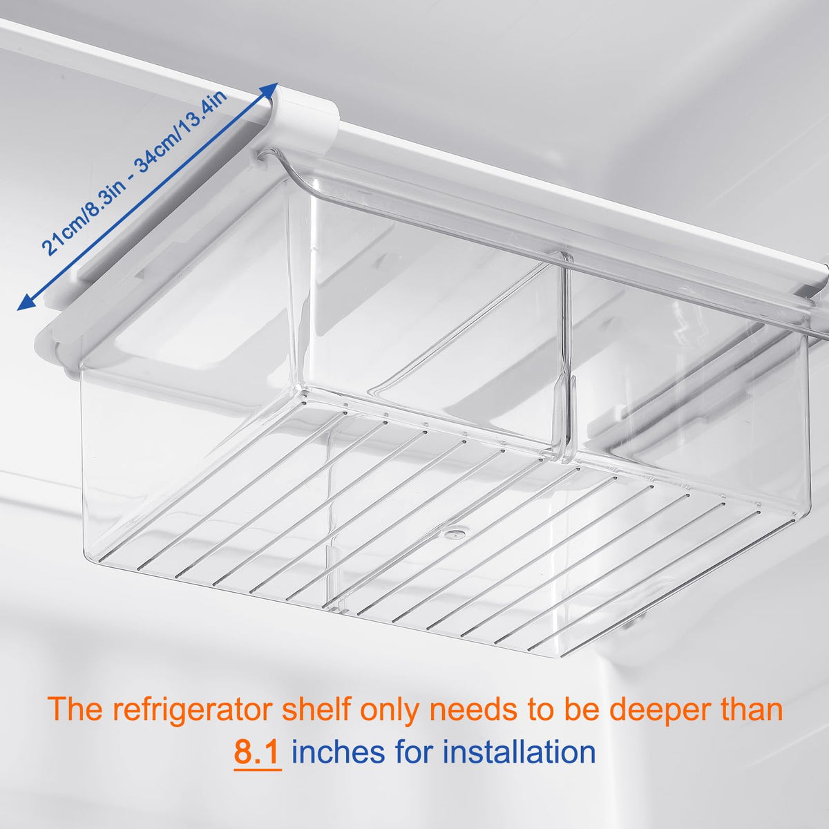 Bronkeeper universal fit works in fridge or freezer.