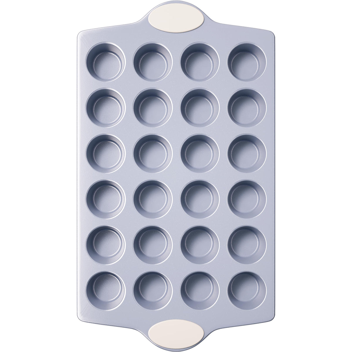 BronyPro 24-cup ceramic mini muffin pan with nonstick coating for easy release.