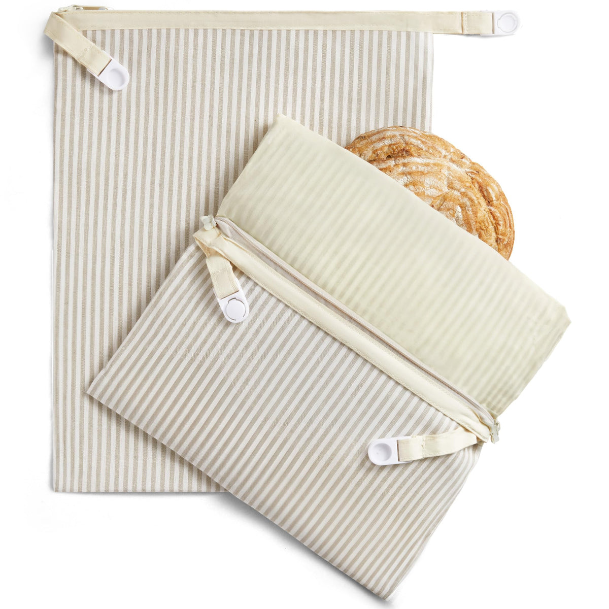 BRONYPRO zipper closeup showing secure closure for fresh bread