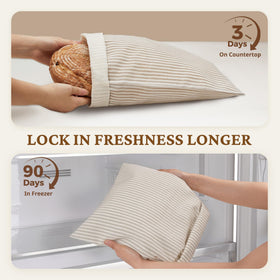 BRONYPRO large-capacity bag fits two large sourdough loaves