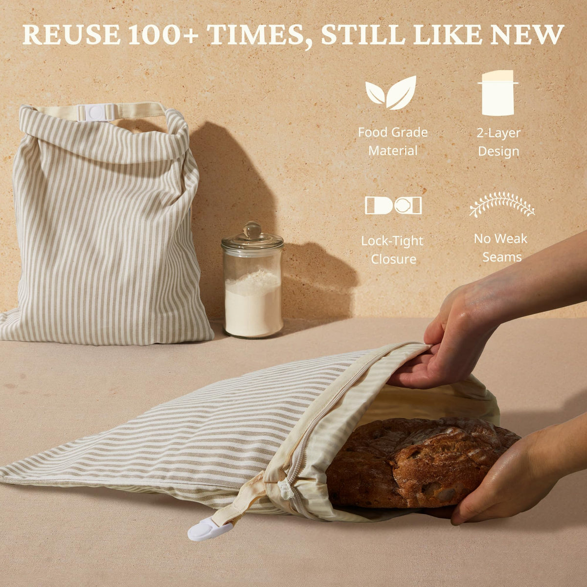 BRONYPRO reusable bag supports 100+ uses with eco-friendly design