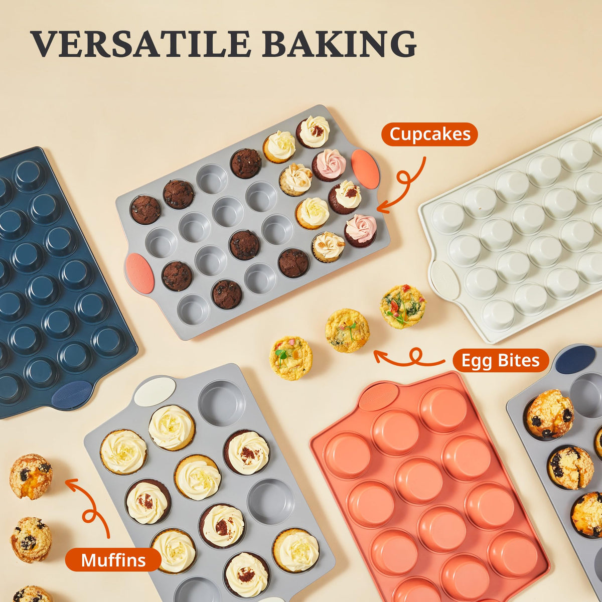 BronyPro cupcake tin featuring oven-safe construction for quick, consistent batches.