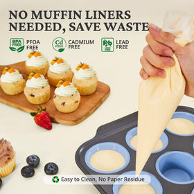 Bronypro food-grade silicone cups provide safe, chemical-free baking.