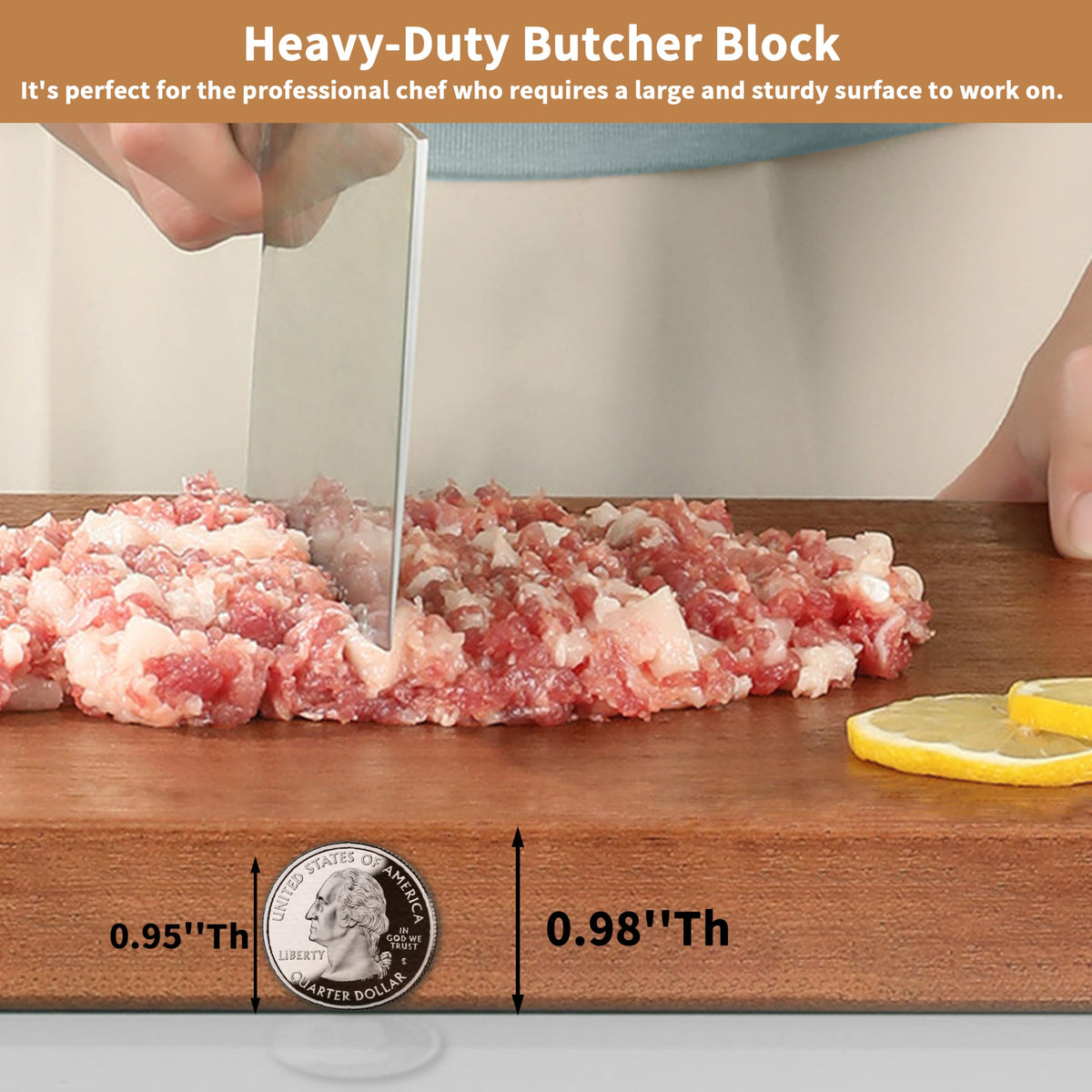 Pre-applied mineral oil coating on Brosisincorp cutting board surface for protection