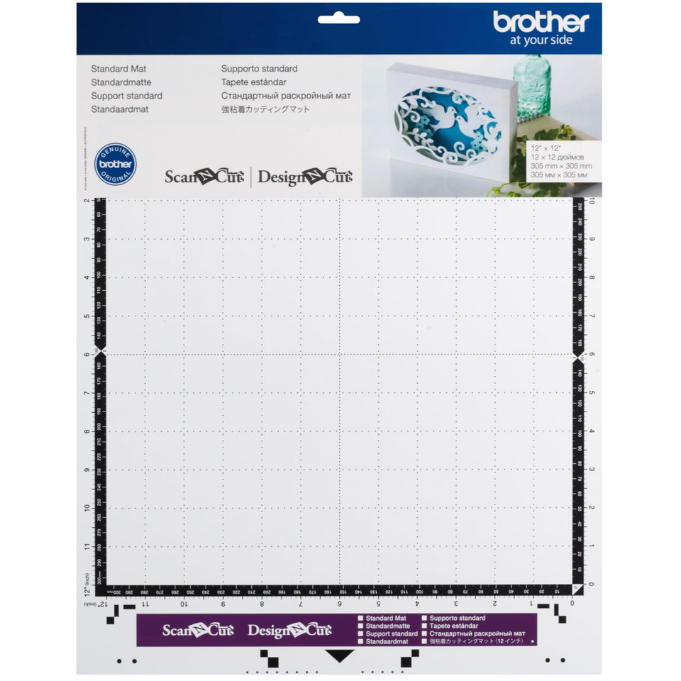 Brother Standard Mat 12x12 with tacky adhesive for secure fabric and paper cuts