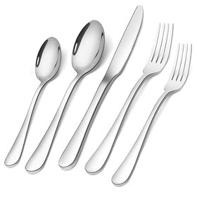 BRIOUT Silverware Set dinner knife with mirror finish for precise cutting
