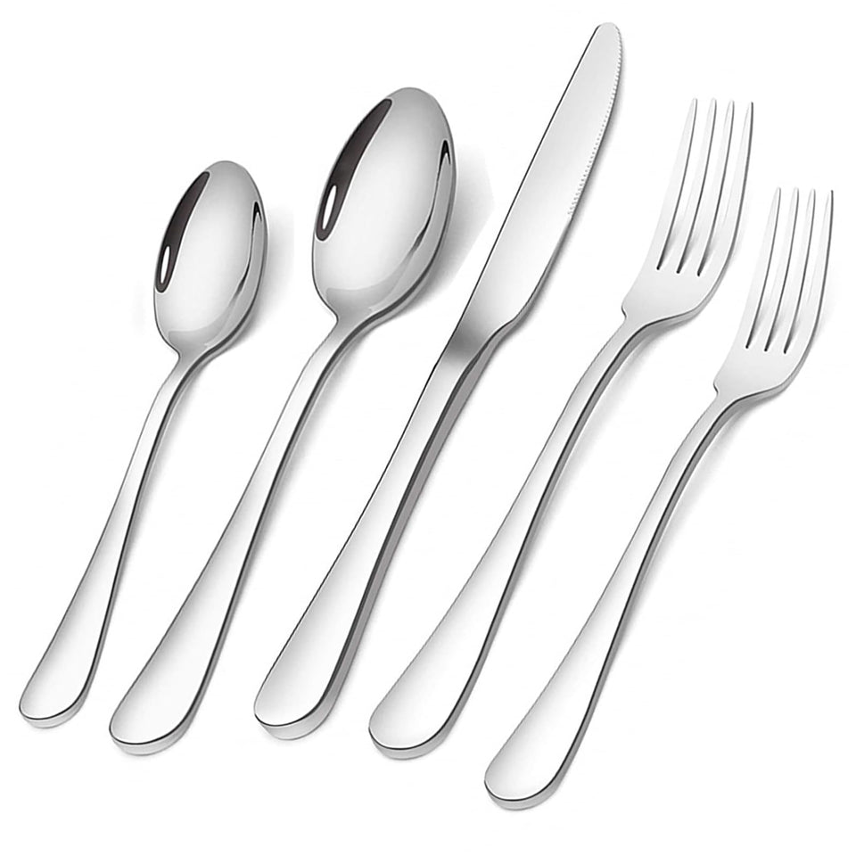 BRIOUT Silverware Set dinner knife with mirror finish for precise cutting