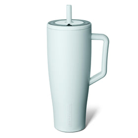 BrüMate Era 40oz Tumbler in Blue Agave with handle for easy carry