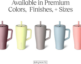 BrüMate Era SoftSip silicone tip close-up for comfortable sipping