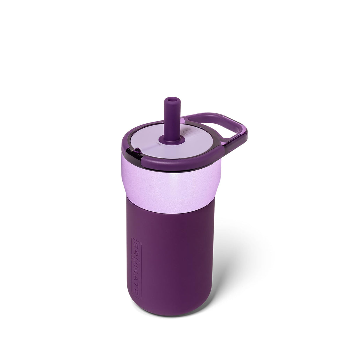 BrüMate Leap 12oz leakproof tumbler with handle for mess-free on-the-go sipping