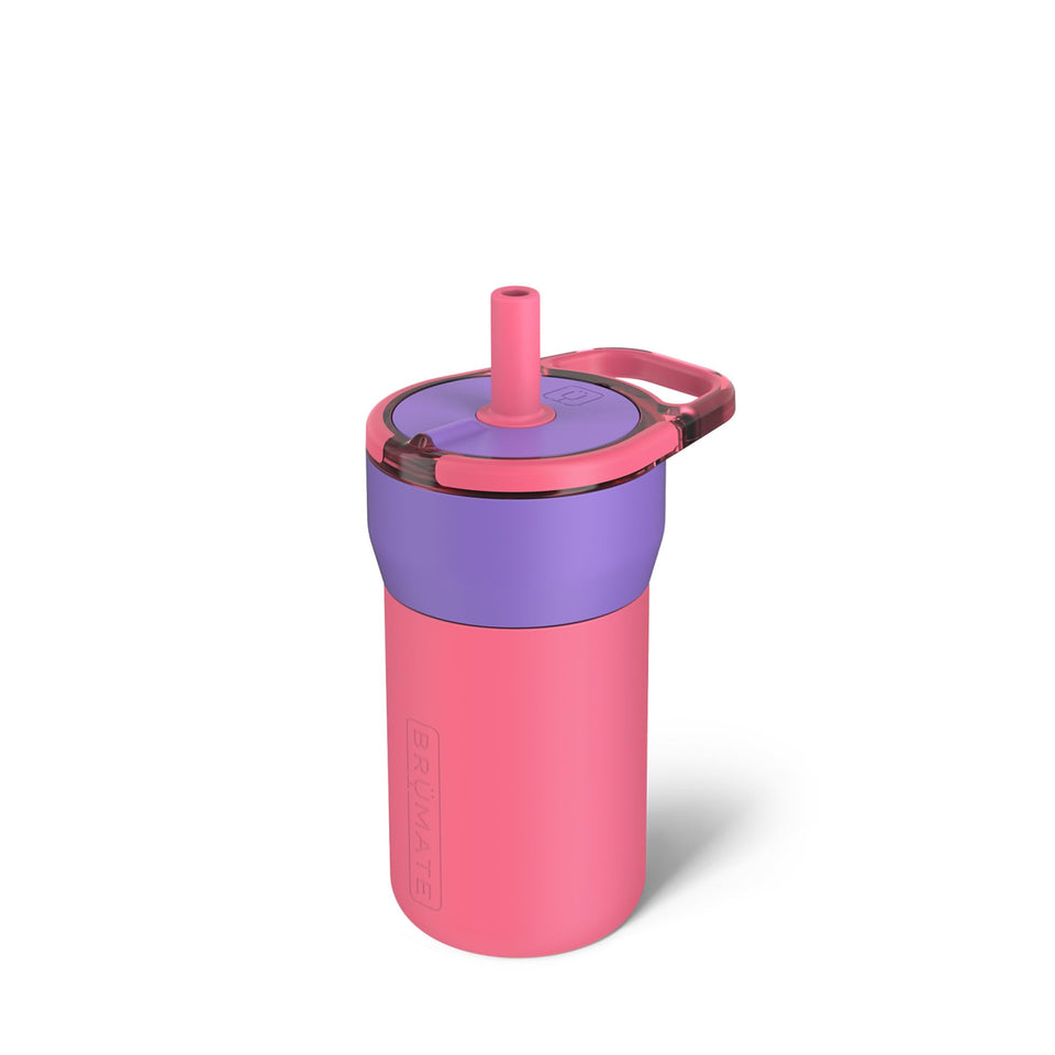BrüMate Leap 12oz tumbler with handle, kid-friendly for on-the-go sipping.