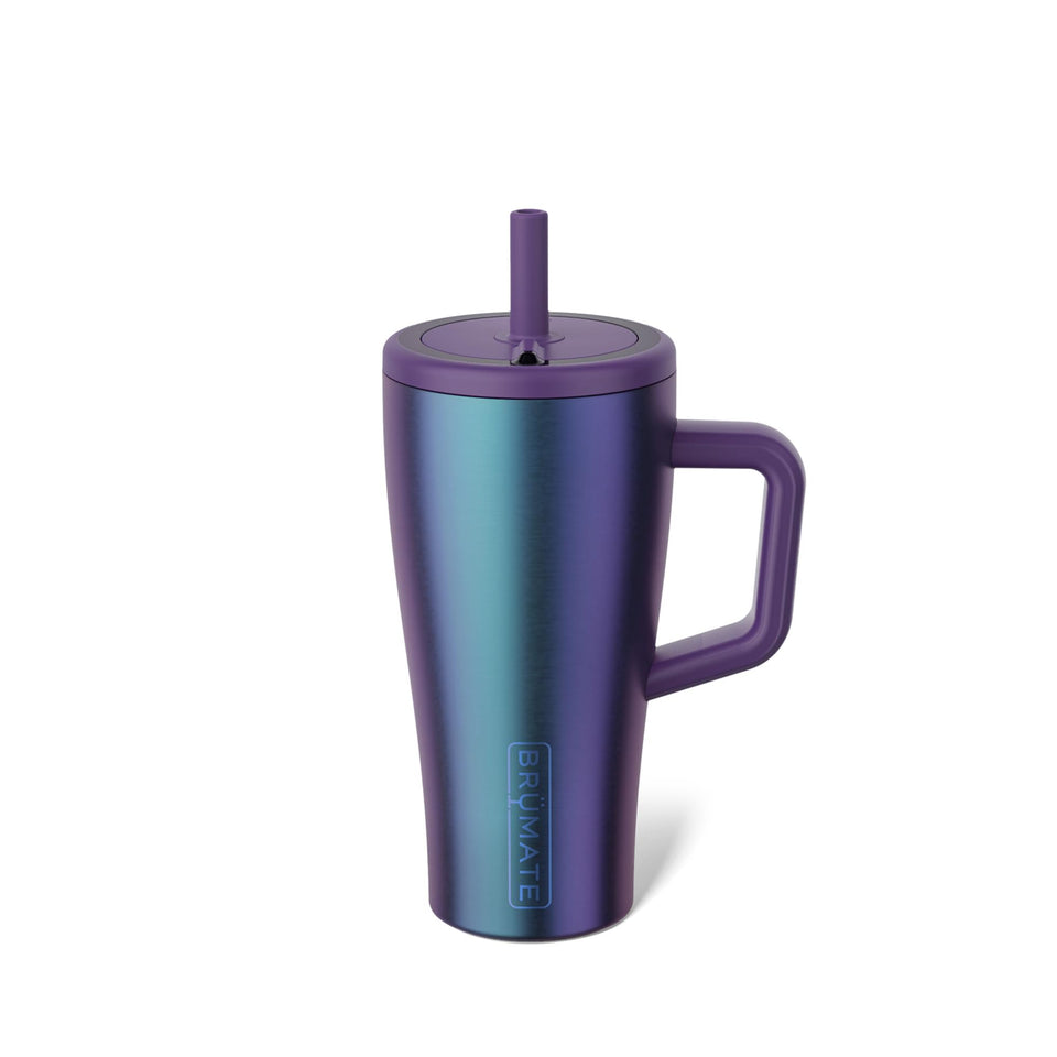 BrüMate Era 20 oz tumbler with handle and straw for easy carry
