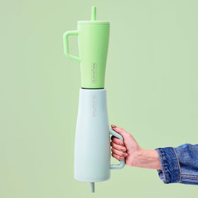 BrüMate Era pineapple tumbler cold-test shows 24+ hour insulation.