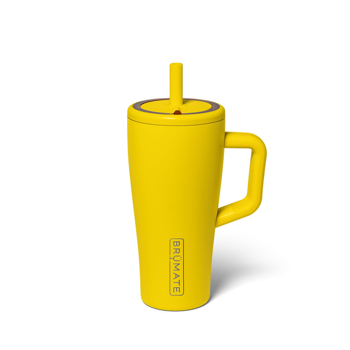 BrüMate Era pineapple tumbler front view showing leakproof design for on-the-go.