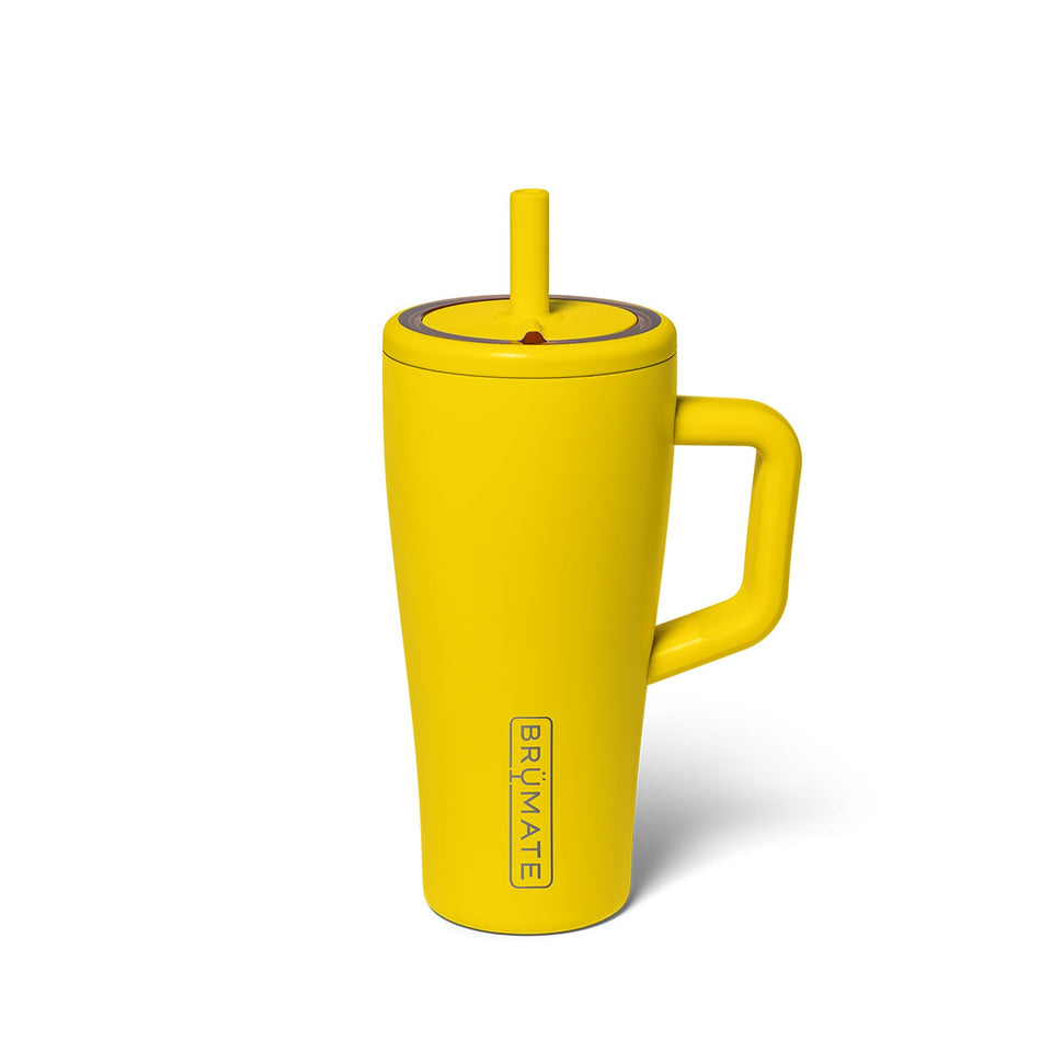 BrüMate Era pineapple tumbler front view showing leakproof design for on-the-go.
