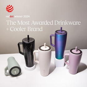 BrüMate Era ColdKey stainless steel straw reduces plastic exposure.