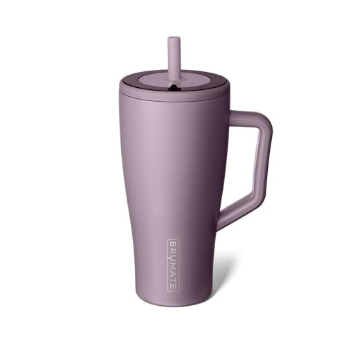 BrüMate Era 30oz tumbler with handle in Lilac Dusk for easy, spill-free travel