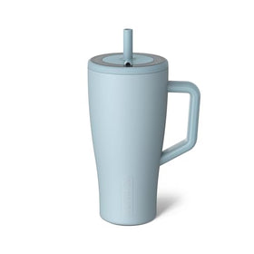BrüMate Era 30 oz tumbler with handle and straw keeps drinks leakproof on the go.
