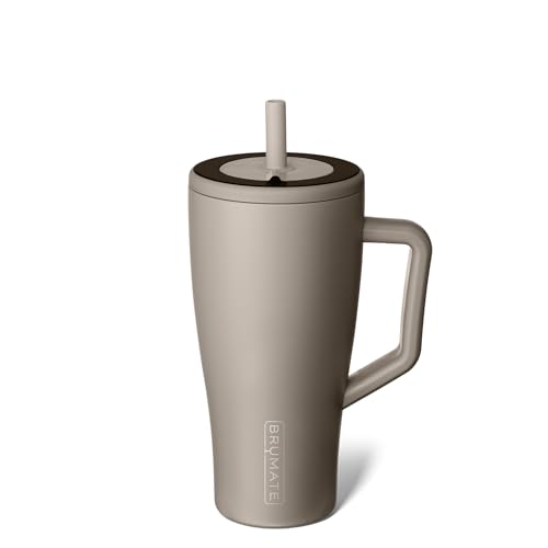 BrüMate Era 30 oz tumbler with handle and straw, leakproof on the go.